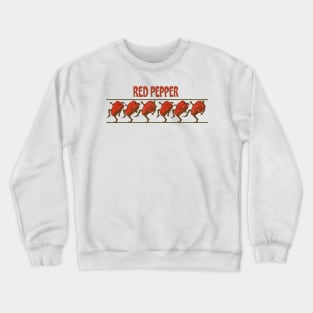 Red Peppers on Parade Crewneck Sweatshirt